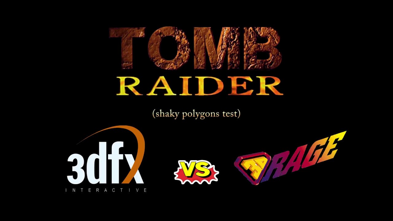 Tomb Raider (1996): 3dfx (DOSBox+nGlide) vs ATI 3DRage (barracuda415's patch) comparison