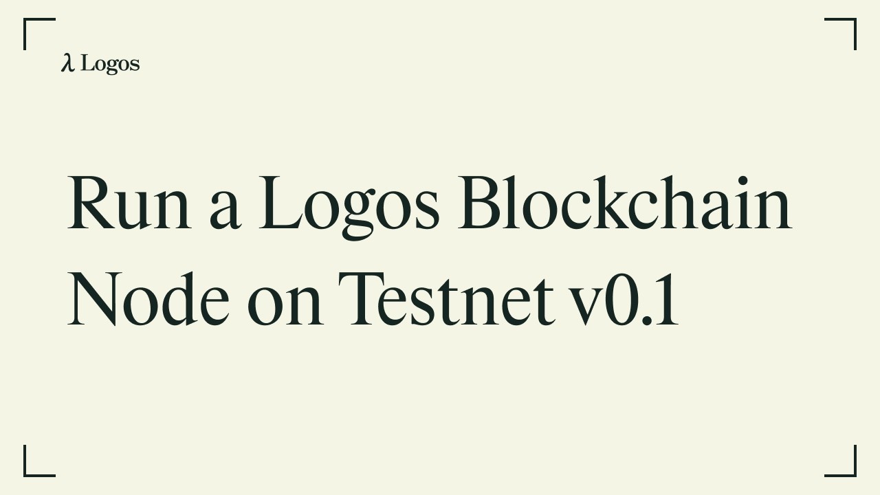 Запуск узла блокчейна Logos в тестовой сети v0.1 &mdash; Полное руководство по настройке | Raspberry Pi...