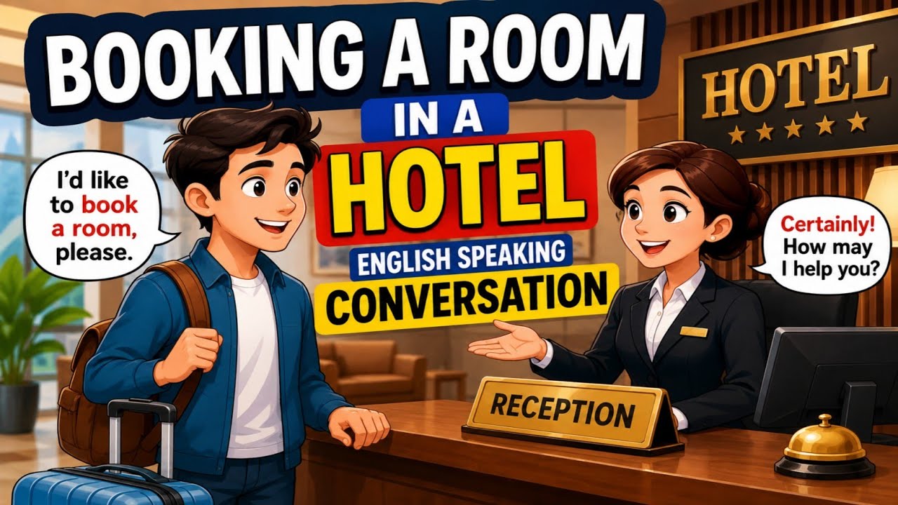 Booking a Room in a Hotel English Speaking Conversation || English Subtitles ||#english