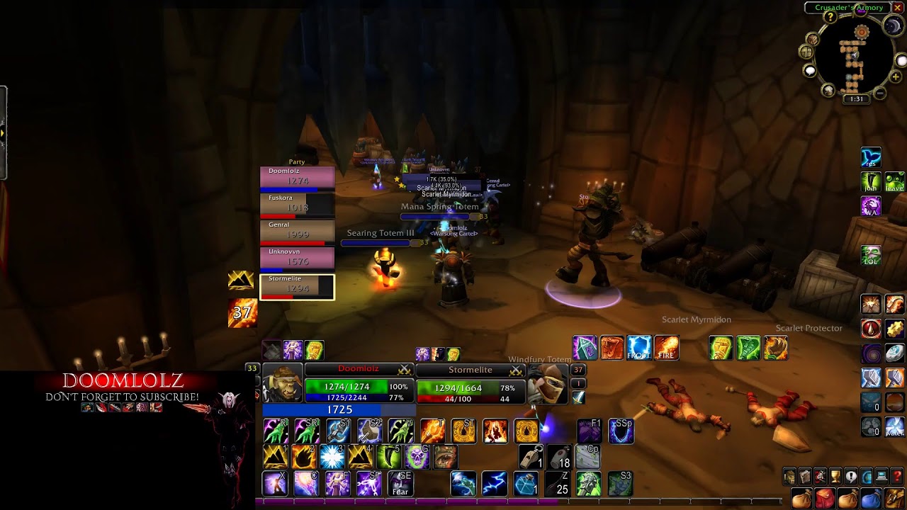 Doomlolz- twink 1 sham and 4 warriors. Wow Classic RU/EG Wow Classic RU/EG