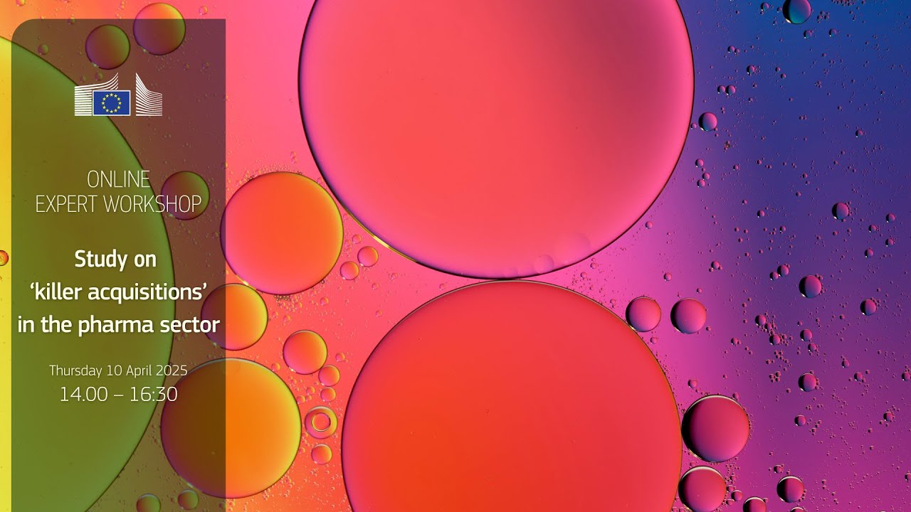 Online expert workshop - DG Competition study on ‘killer acquisitions’ in the pharma sector
