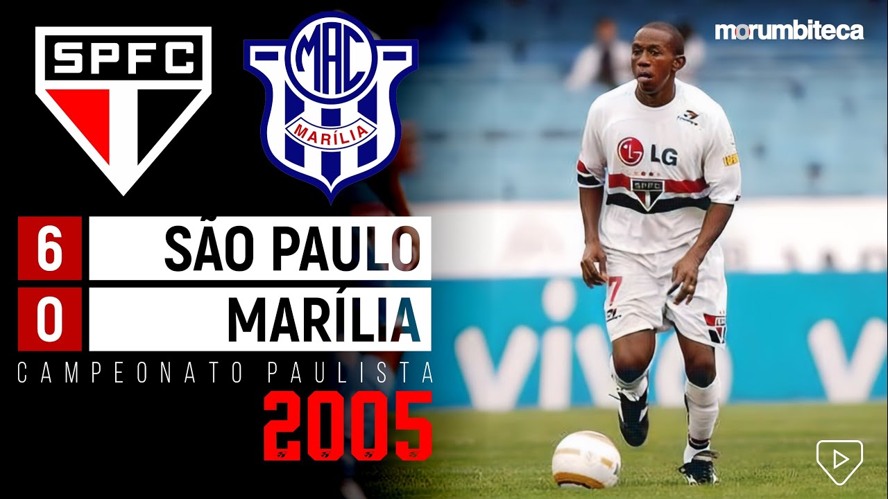 São Paulo 6x0 Marília - 2005 - MINEIRO, JÚNIOR, GRAFITE, ROGÉRIO E A GOLEADA QUE APROXIMOU A TAÇA!