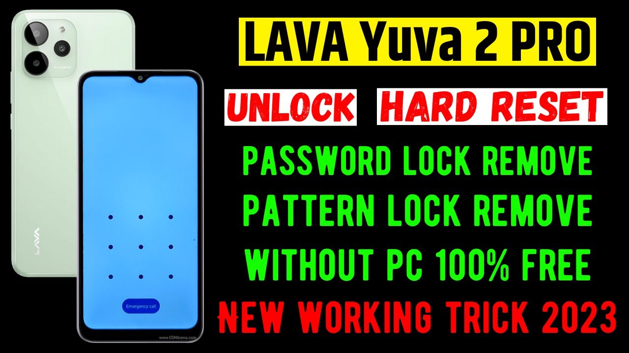 Lava Yuva 2 Pro Unlock Without Pc 🔐 Hard Reset 🔒 Recovery Mode 🔐 Pattern Lock, Password Lock Remove
