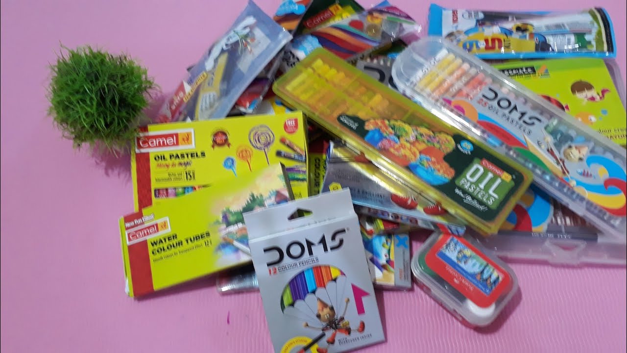 Doms kit|🙋‍♂️My All Colours Collection| Camlin Faber Castel Classmate Colours Unboxing for beginners