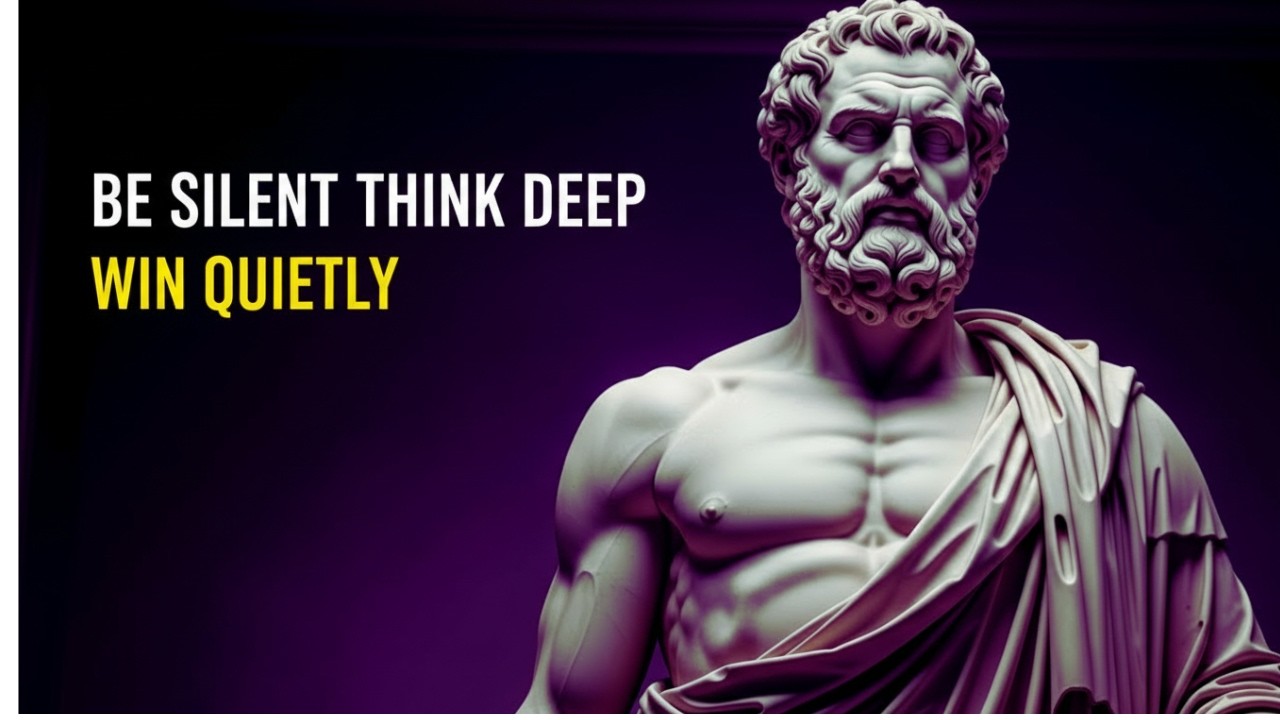 BE SILENT. THINK DEEP. WIN QUIETLY. &ndash; Stoic Principles by Marcus Aurelius for True Inner Strength
