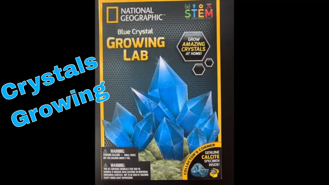 National Geographic Blue Crystal Lab 💙 | DIY Crystal Growing Time‑Lapse