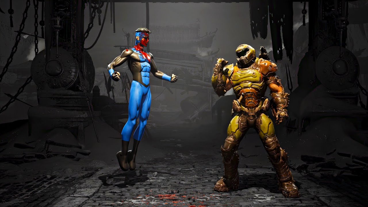 [MK1] Doom Slayer против Invincible But Tag