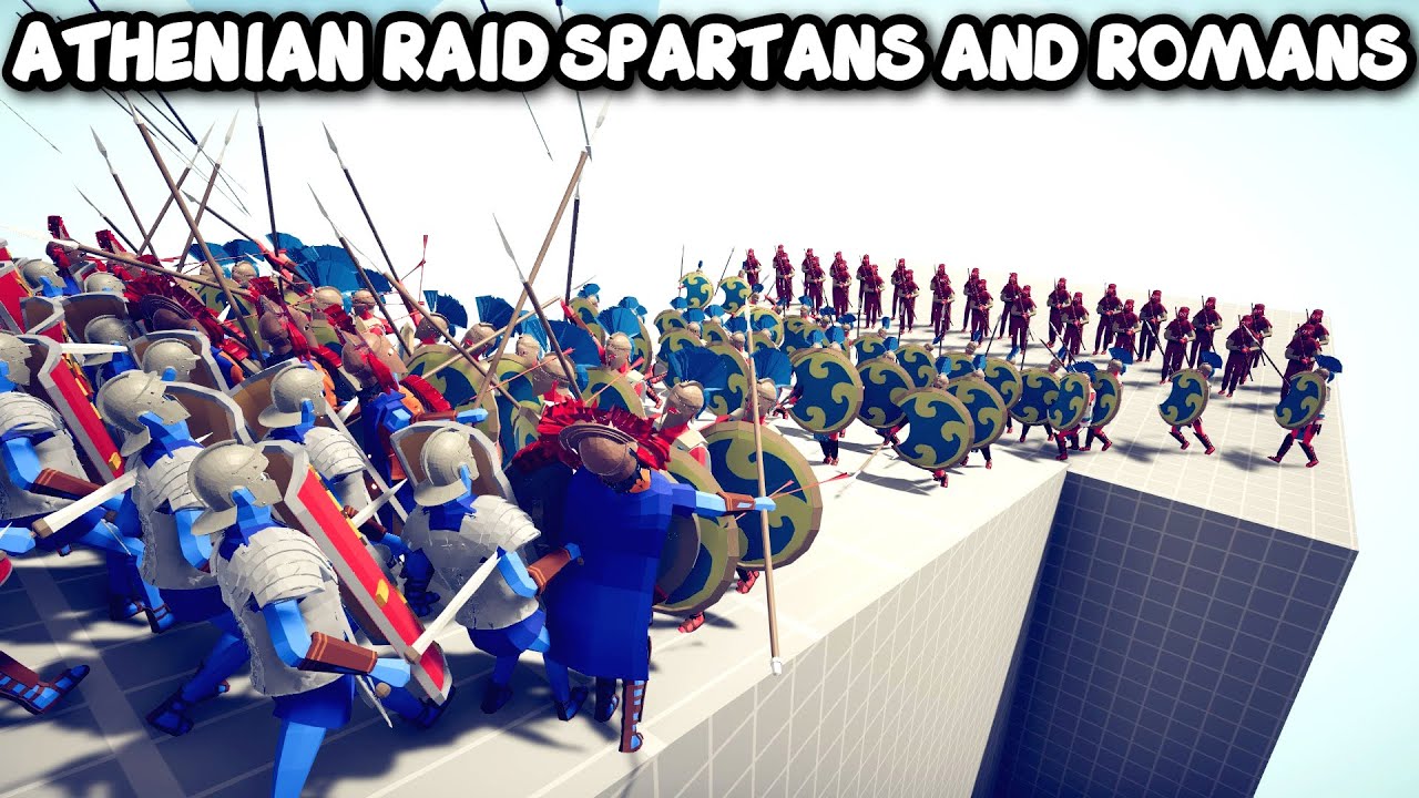 SPARTANS + ROMANS Vs ATHENIAN - TABS - Totally Accurate Battle Simulator