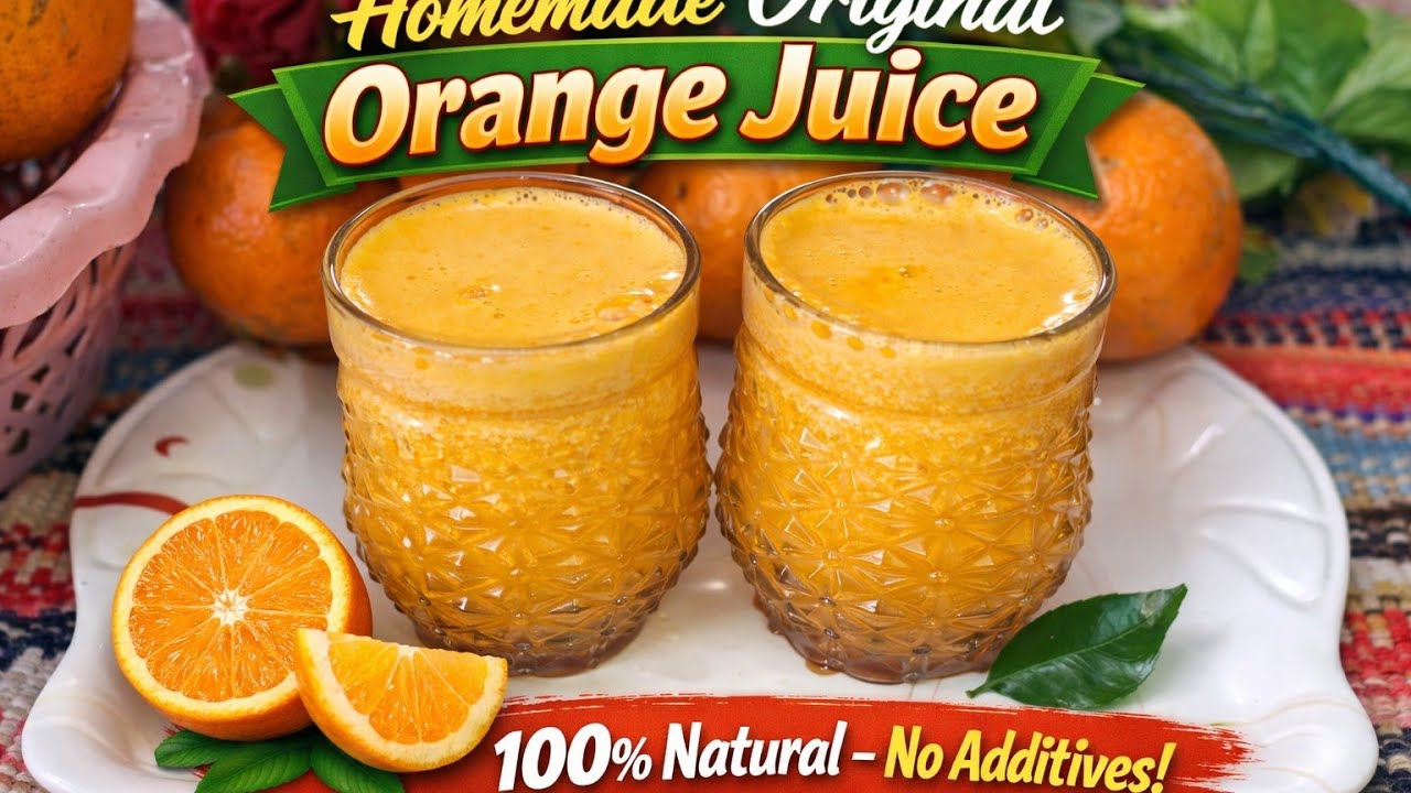 Fresh Homemade Orange Juice Recipe |100% Natural & Healthy Drink | Summer Drink| Cooking With Style 