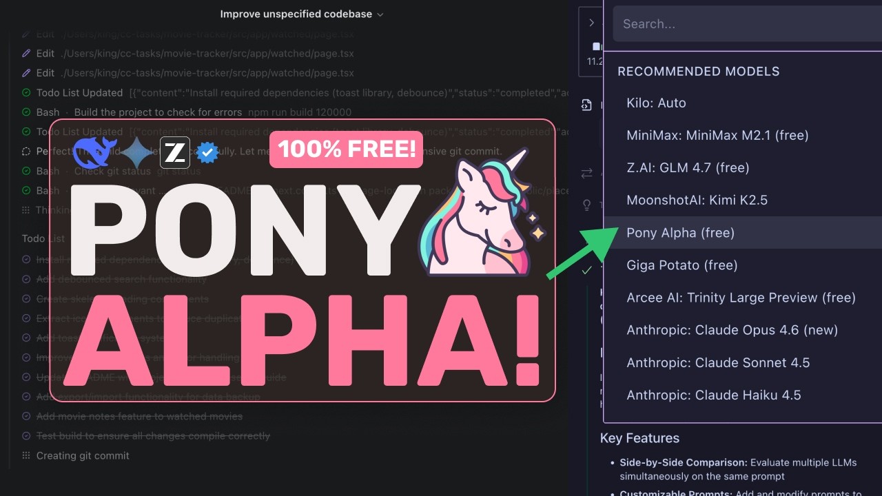Pony Alpha (+OpenClaw): Эта ПОЛНОСТЬЮ БЕСПЛАТНАЯ СКРЫТНАЯ модель ПРЕВОСХОДИТ OPUS!?
