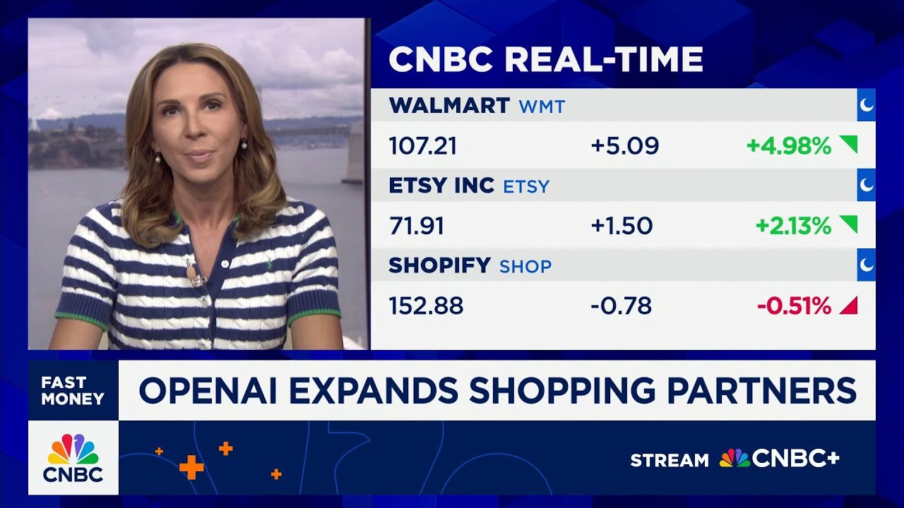Walmart shares jump more than 4% today after announcing partnership with OpenAI