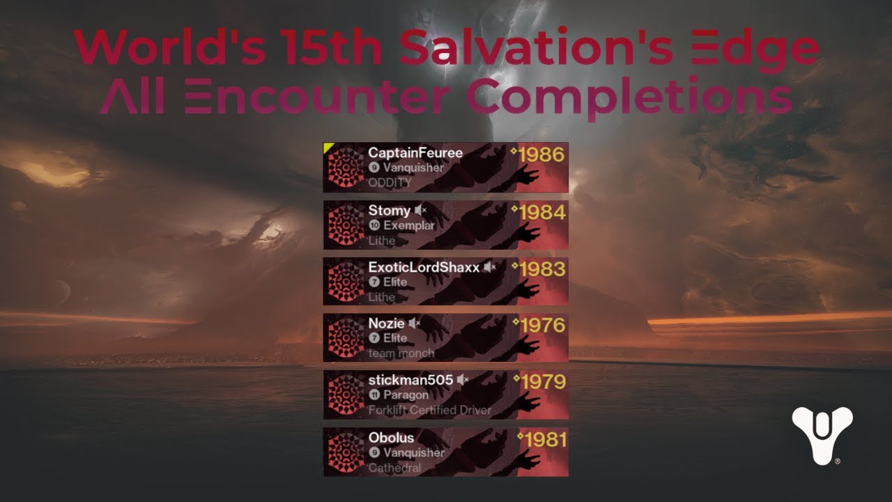 World's 15th Contest Salvation's Edge Clear