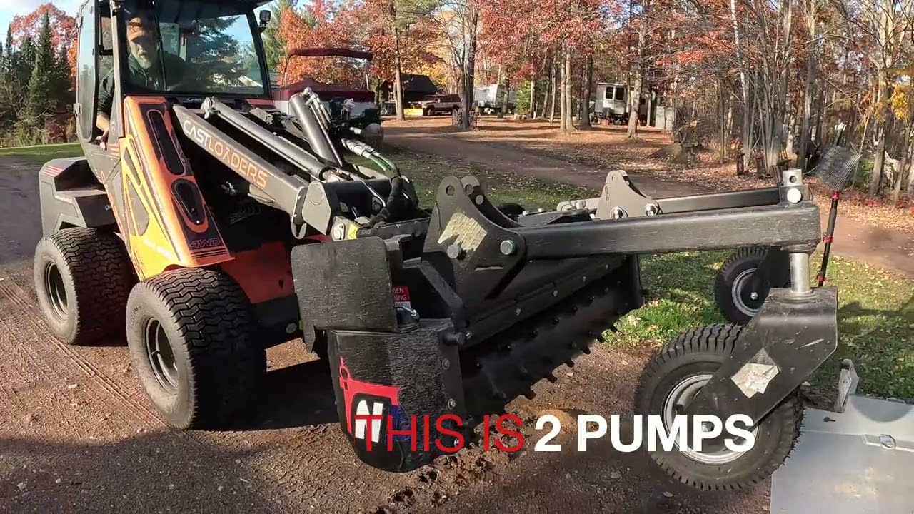 Fixing A  Gravel DRIVEWAY with a  NEW ATTACHMENT   4K