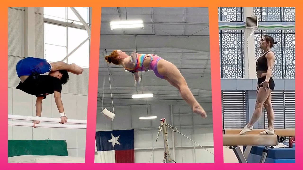 Dulcy Caylor's Nabieva, Oksana Chusovitina still got it at 50, amazing Double Front Pike dismount