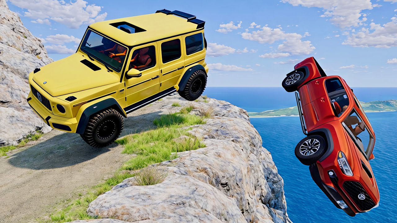 INSANE Off-Road Cliff Crash 😱🔥| BeamNG.drive#194 