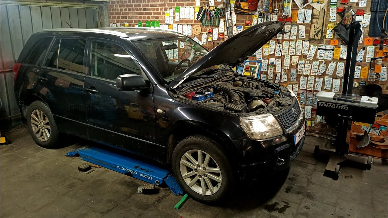 How to adjust the headlight beam on a Suzuki Vitara