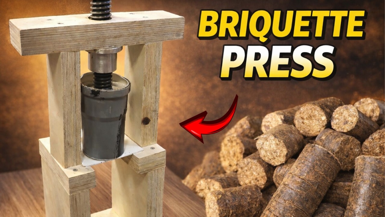 How to Make a Briquette Press at Home