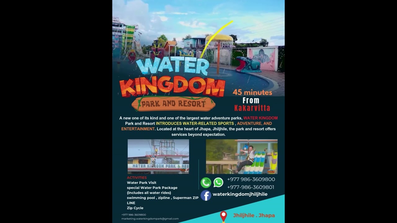 Only 45 minutes from Kakarvitta &mdash; dive into fun at Water Kingdom, Jhiljhile, Jhapa!