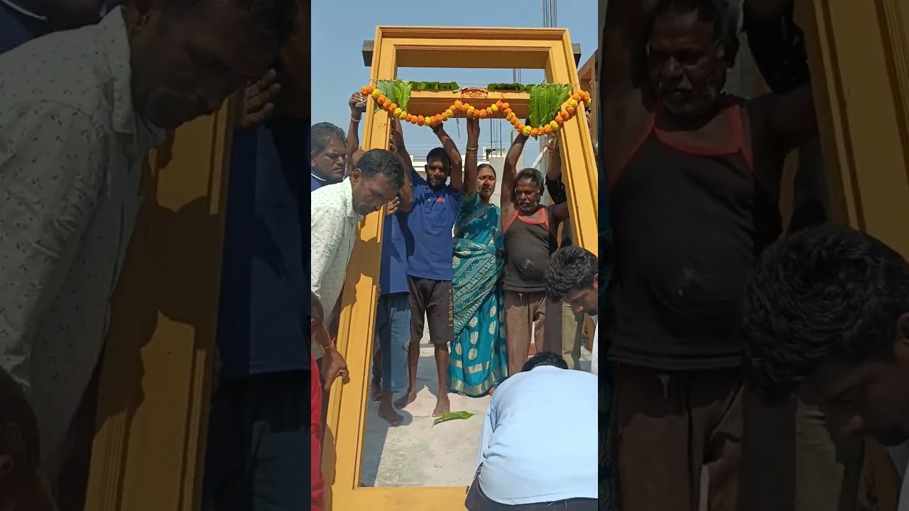 అమ్మ నాన్న సొంత ఇంటికి ధర్వజలు ఎక్కించము#ytviral #youtubevideo 