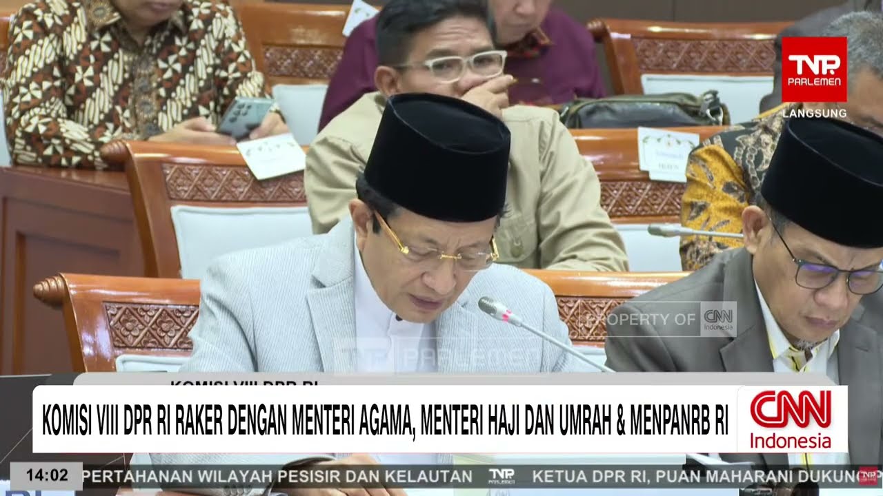 BREAKING NEWS - Komisi VIII DPR RI Raker Dengan Menteri Agama, Menteri Haji Dan Umrah & Menpanrb RI