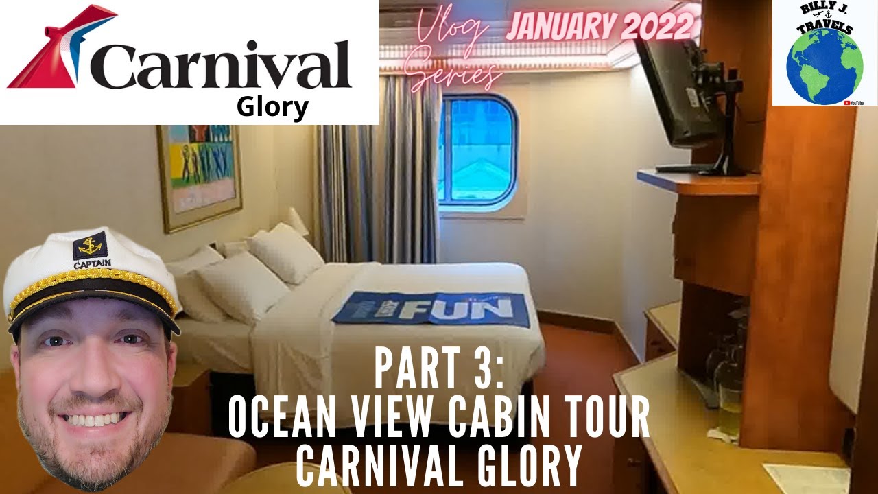 Экскурсия по каютам Carnival Glory №2283 — Вид на океан. Серия видеоблогов Carnival Glory — январ...