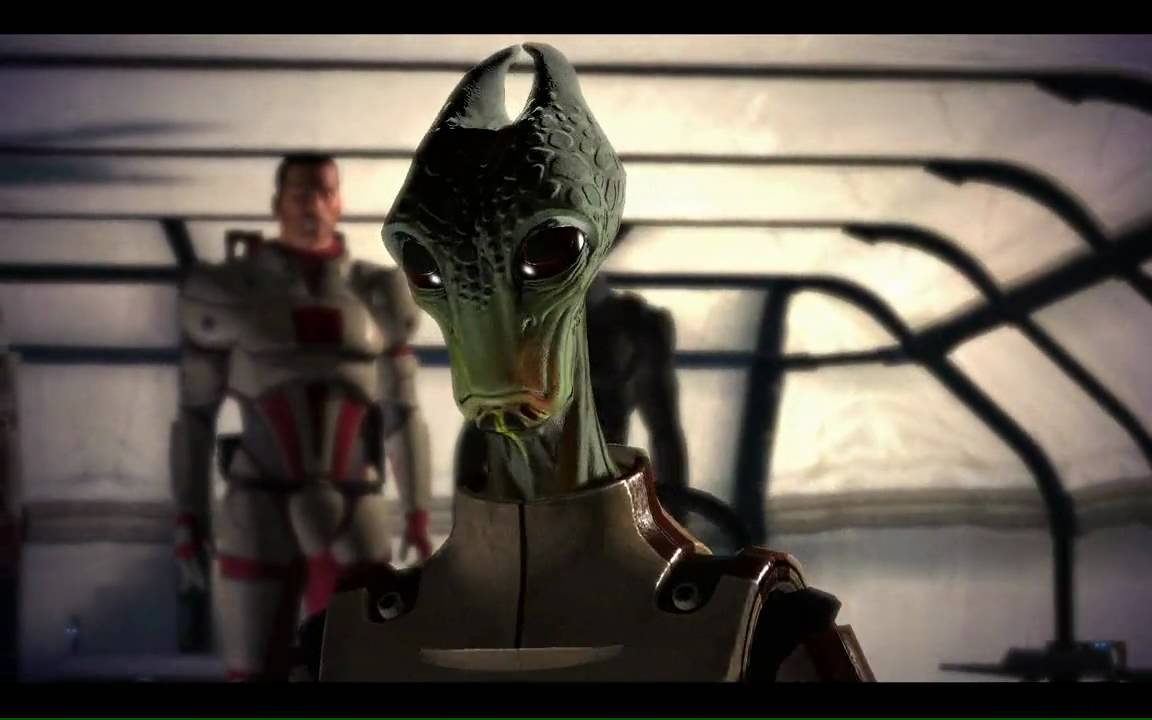 Mass Effect - Captain Kirrahe's Speech / We Will Hold the Line (W/ Subtitles)