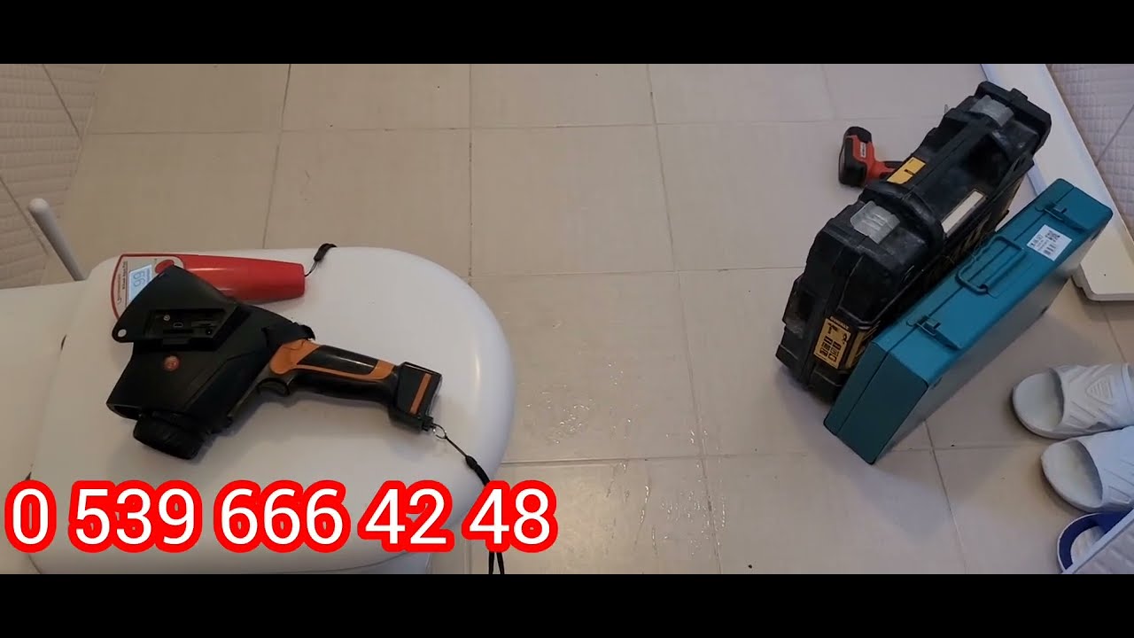 Tesisat Donarak Patlamış - Çubuk Esenboğada  Su Kaçak Tespiti - Testo 875 Termal Kamera