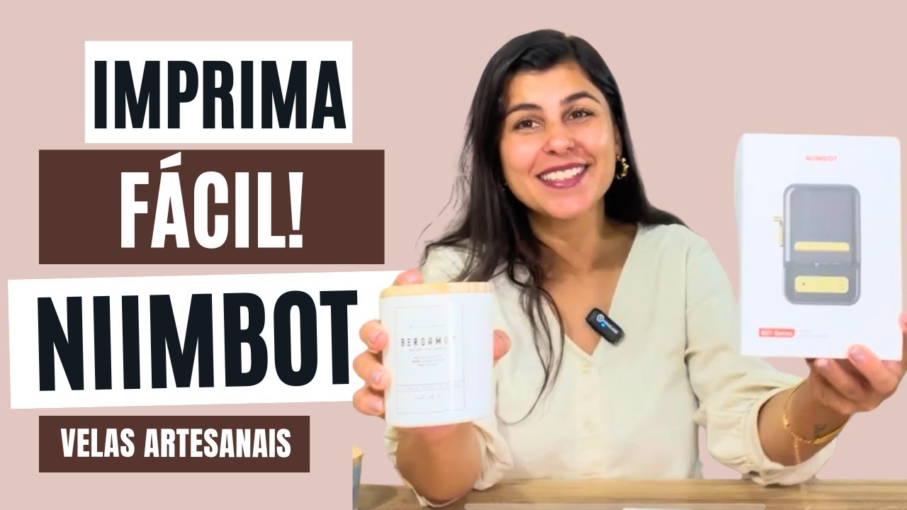 Review impressora portátil Niimbot B21 - Como fazer rótulos de velas aromáticas com a Niimbot B21