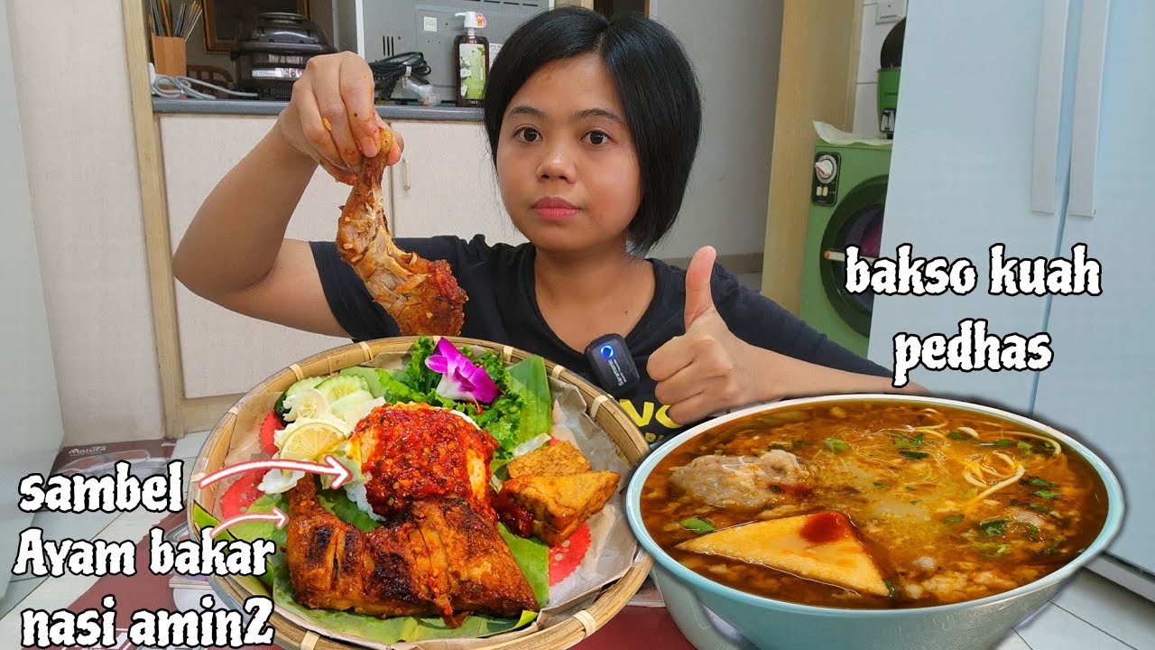 PORSI KULI ⁉️ NASI AYAM BAKAR + BAKSO KUAH CABE IJO
