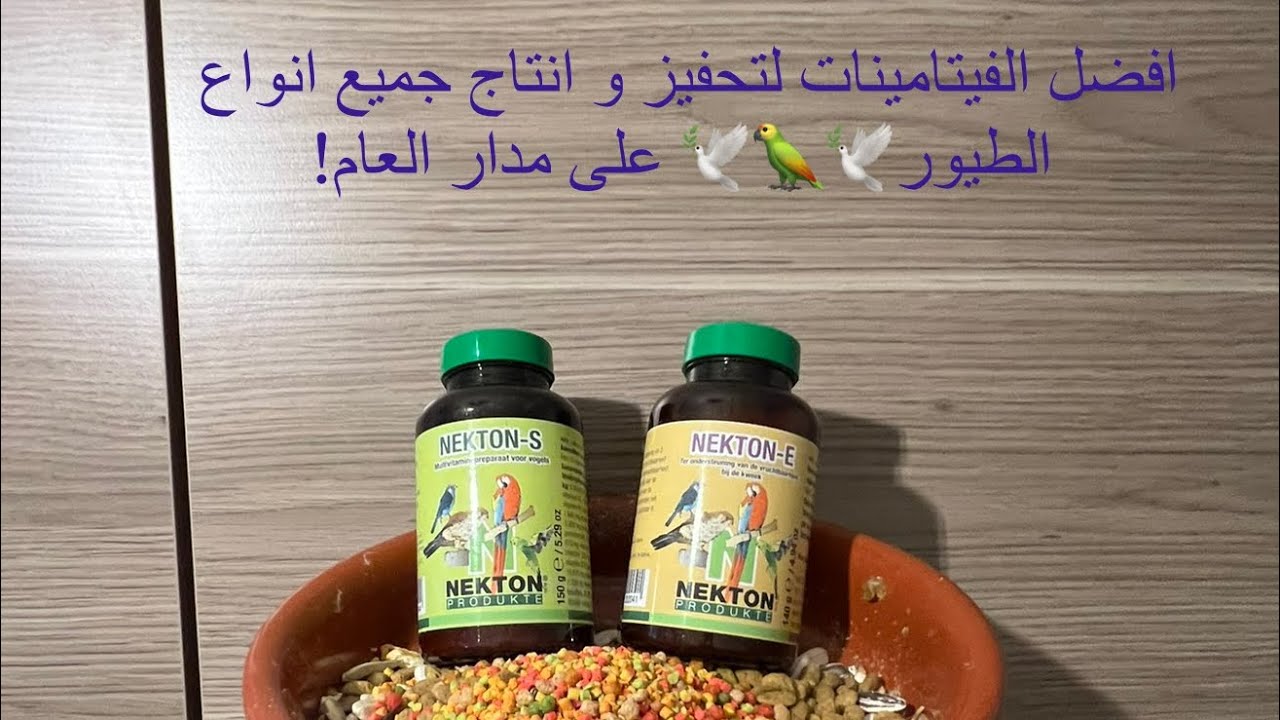 كيفية أستعمال فيتامينات النيكتون E و S لمشاكل التخصيب و لتحفيز التزوج عند جميع الطيور/كريم احمد