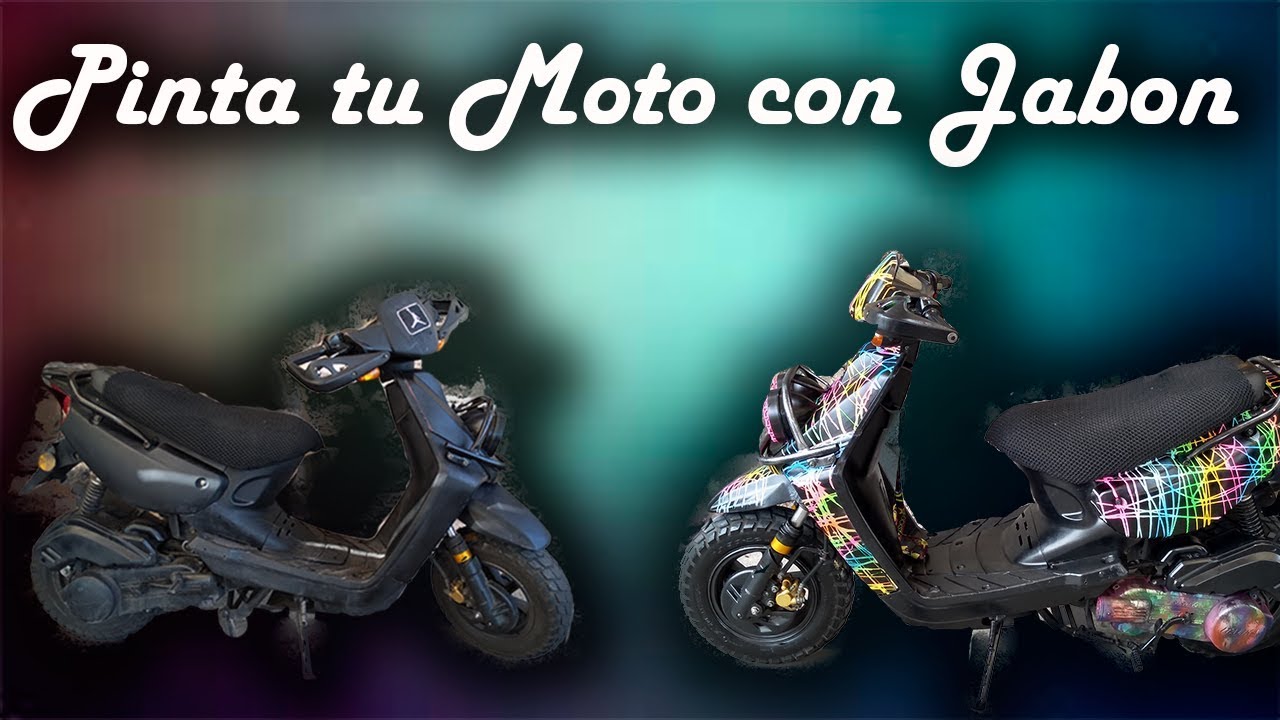 Como Pintar Mi Moto ¿Con Jabon ?