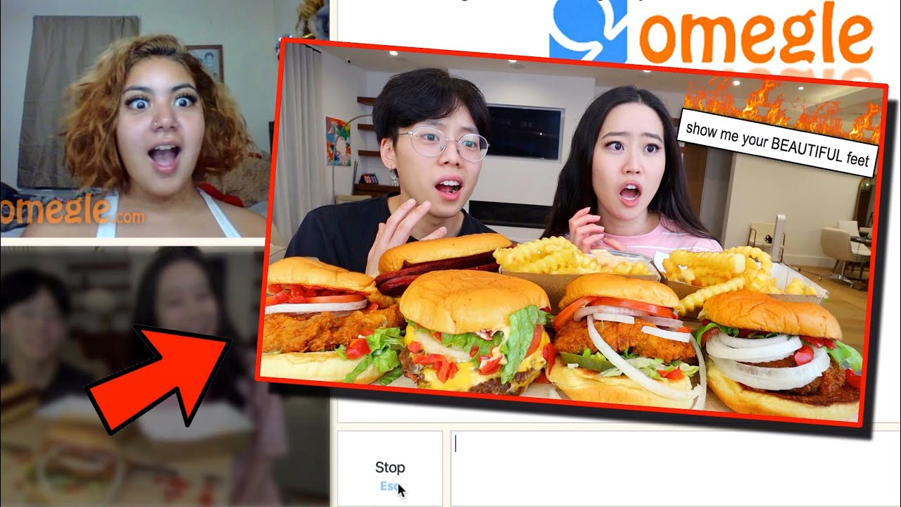 We tried filming a MUKBANG on OMEGLE *what in the world