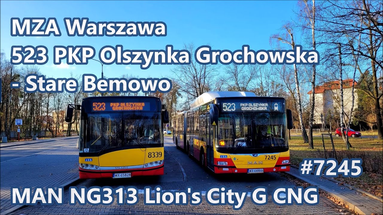 MZA Warszawa - linia 523, MAN NG313 Lion's City G CNG 