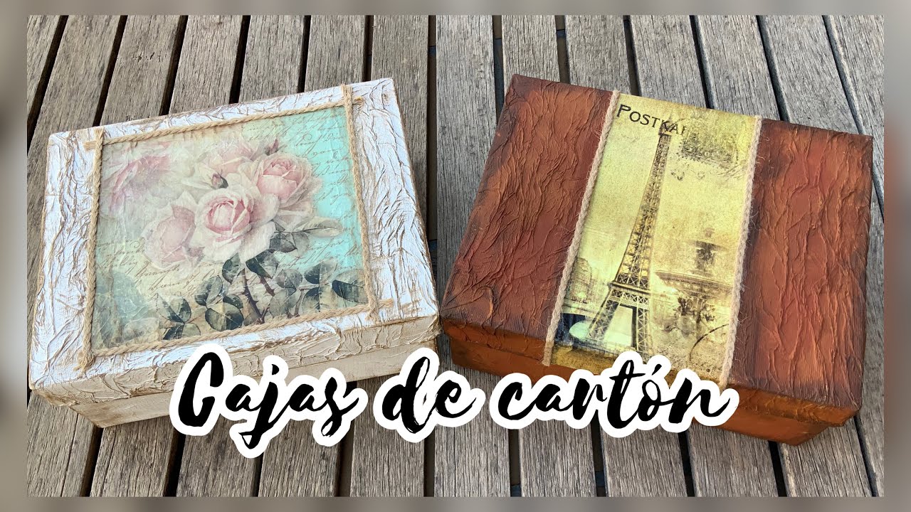 2 ideas para decorar cajas de cartón