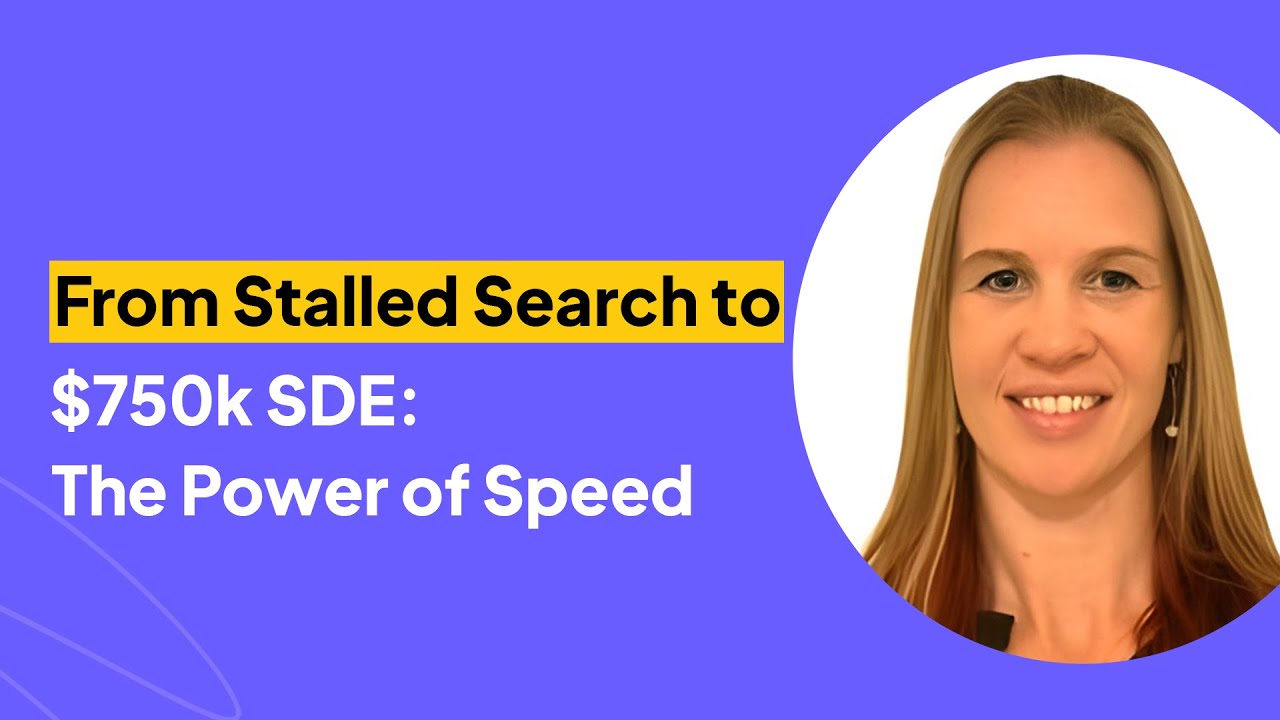 From Stalled Search to $750k SDE: The Power of Speed | Grania Michel Interview