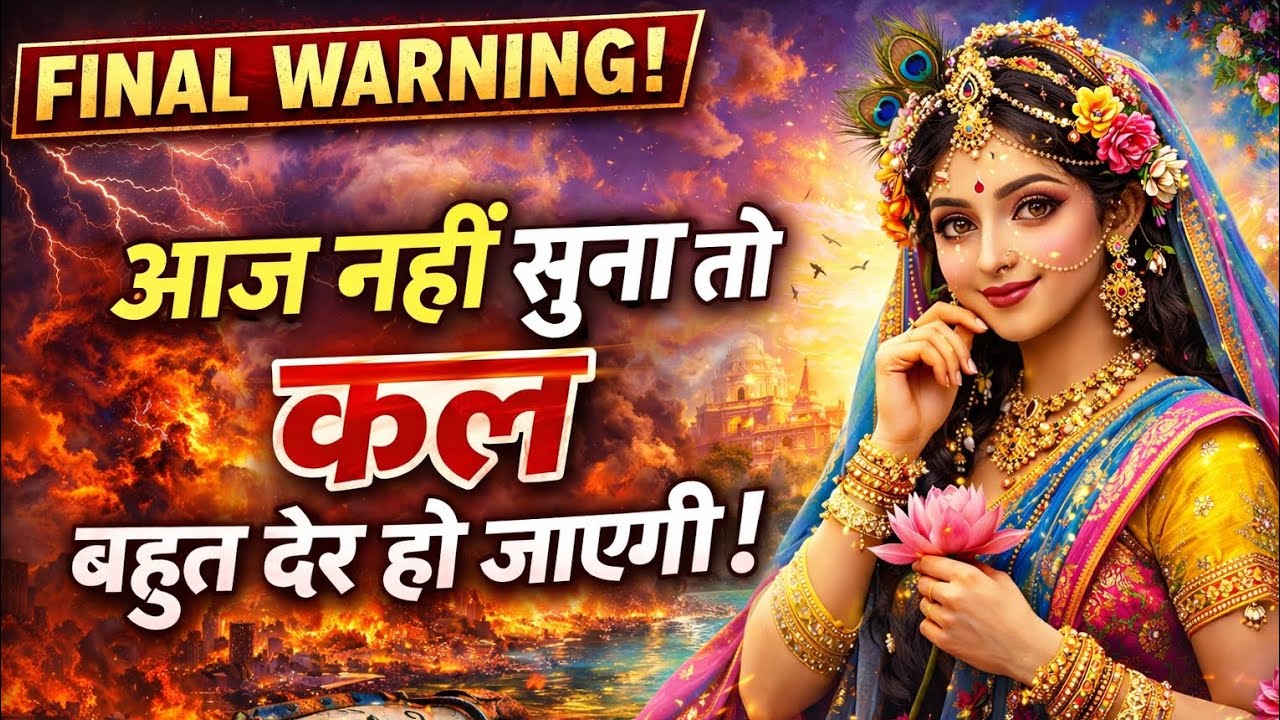 FINAL WARNING ! आज नहीं सुना तो कल बहुत देर हो जाएगी  | Radharani ka ashirwad⁩ #motivation #maa