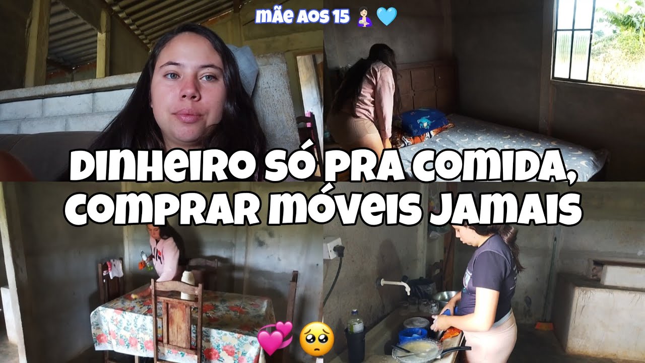 ELE TRABALHA SÓ PRA COMPRAR COMIDA! COMPRAR MÓVEIS? NEM PENSAR! 😕🤧