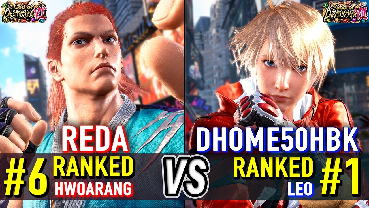 T8 🔥 REDA (#6 Ranked Hwoarang) vs DHOME50HBK (#1 Ranked Leo) 🔥 Tekken 8 High Level Gameplay