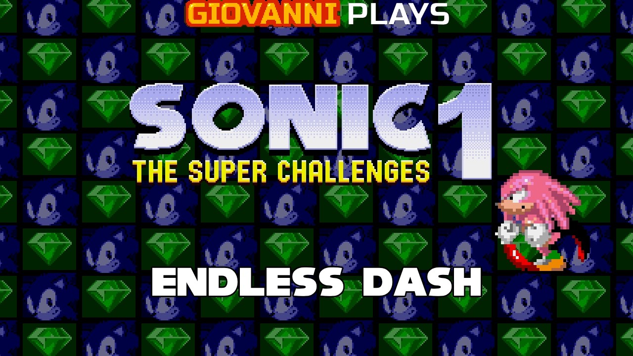 Giovanni Plays LIVE - Sonic 1: The Super Challenges - Endless Dash as Super Knuckles