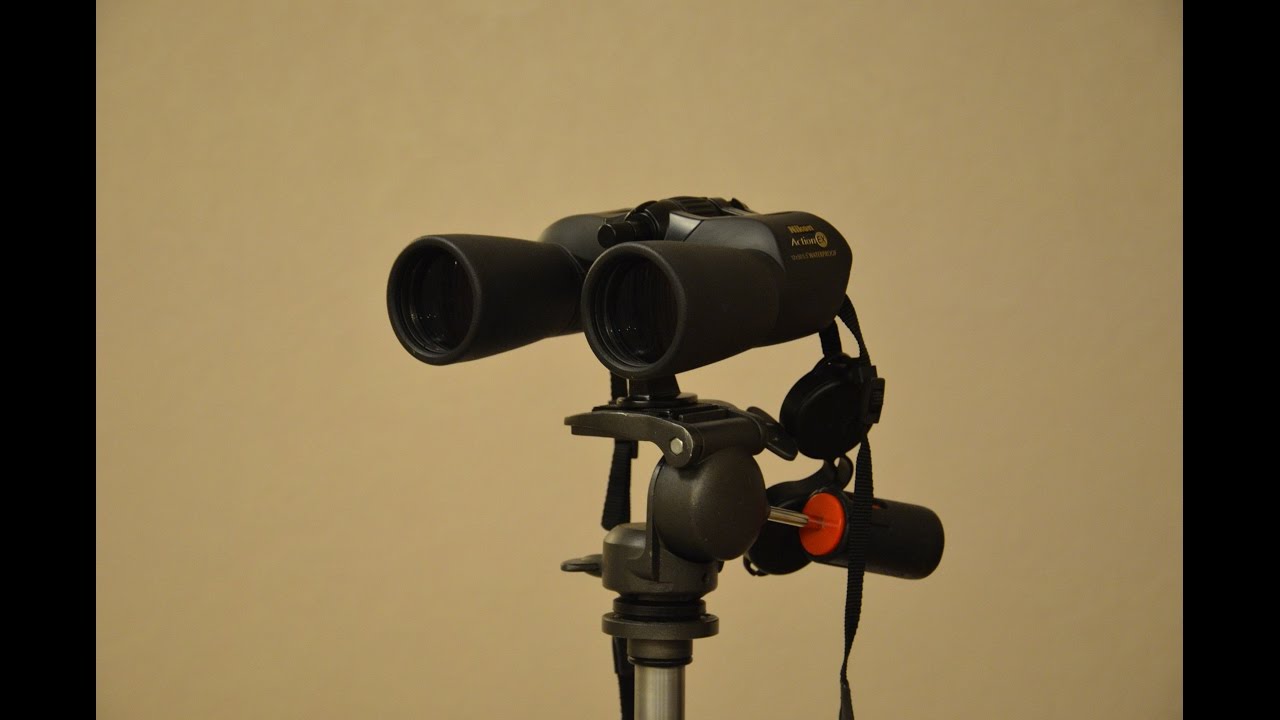 Крепление бинокля на фотоштативе