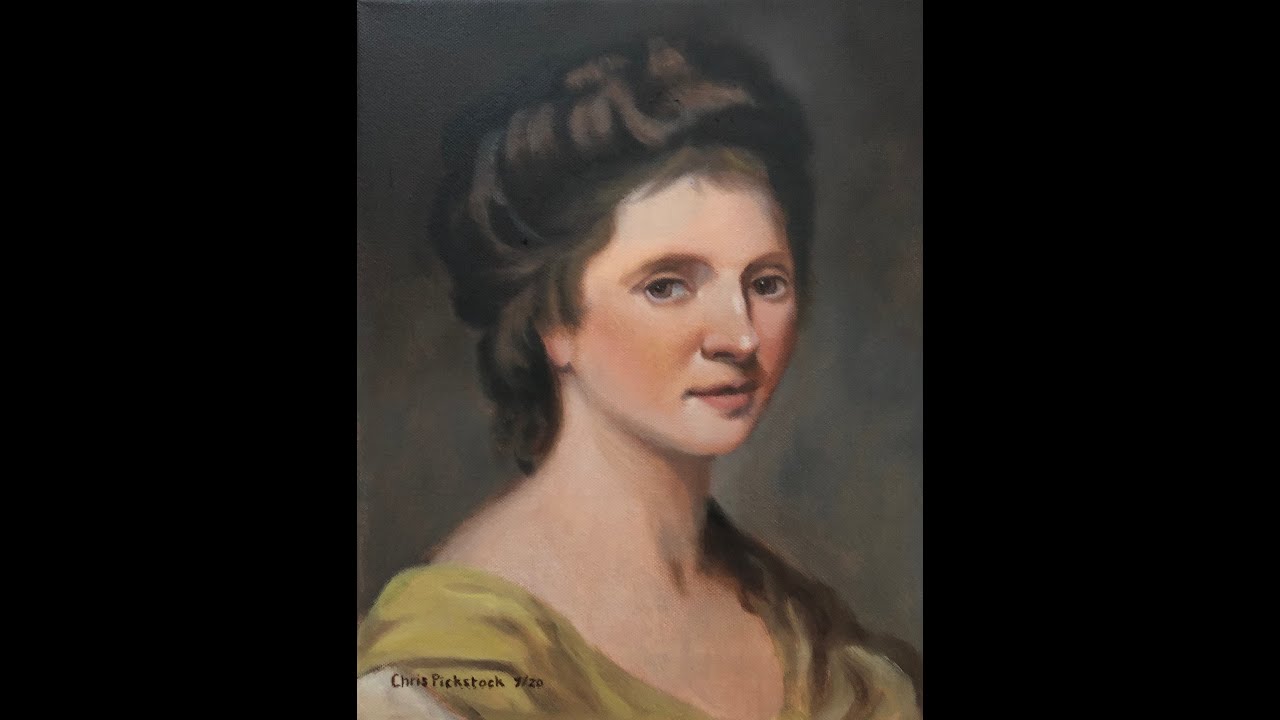 #47 A Study of Angelica Kauffman Self Portrait, Time Lapse