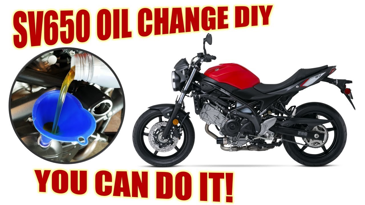 Suzuki SV650 Oil Change (Corrected)