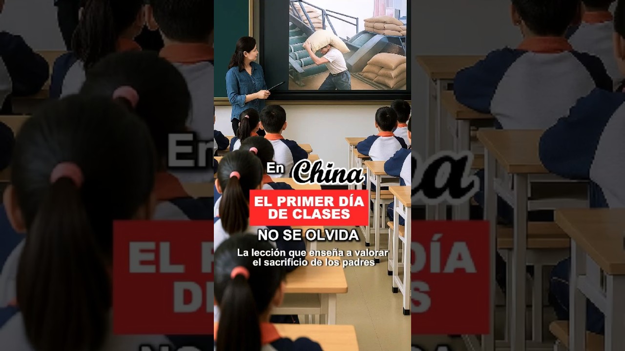 AS&Iacute; ENSE&Ntilde;AN EN CHINA A VALORAR A LOS PADRES #china #primerdiadeclases #reflexion #lecciondevida