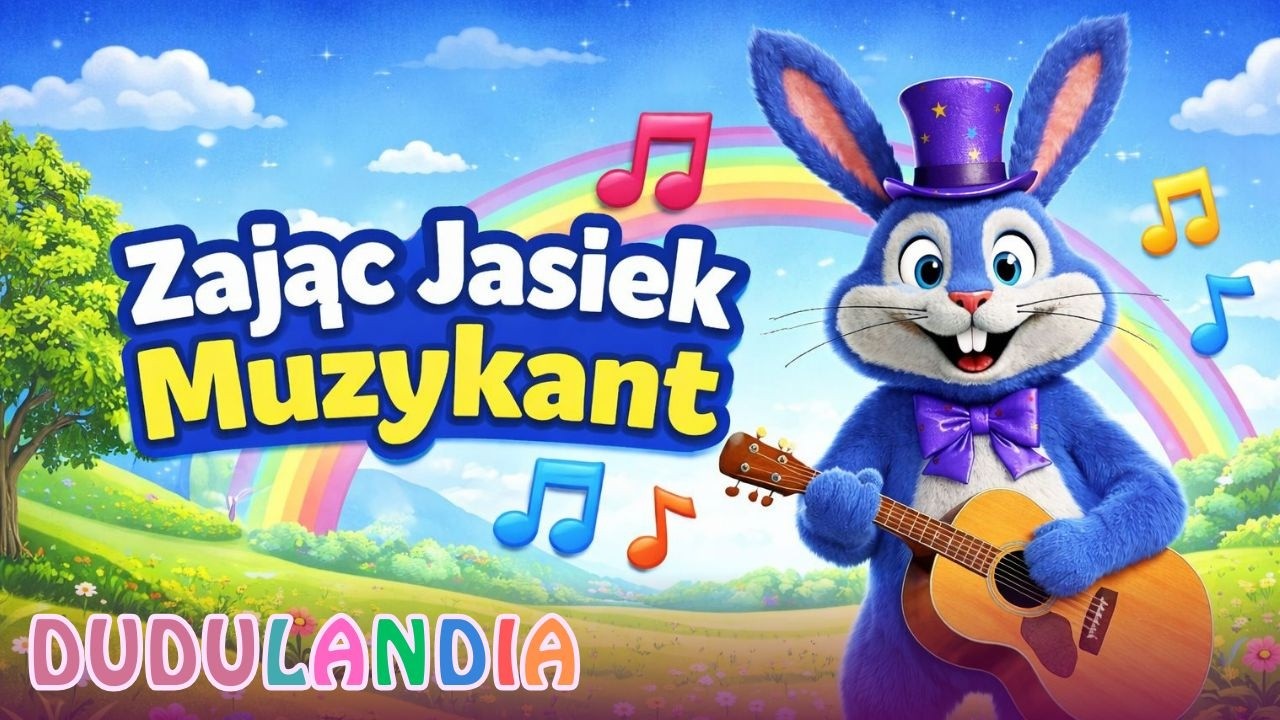 Zając Jasiek Muzykant 🐰🎵 | Wesoła Piosenka dla Dzieci | Dudulandia