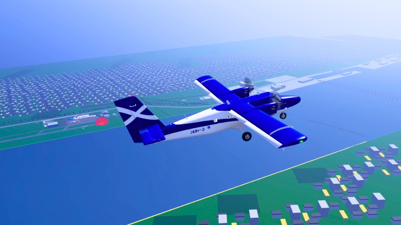 ROBLOX Airline Flight Review | Loganair | DHC6 Twin Otter | Economy Class
