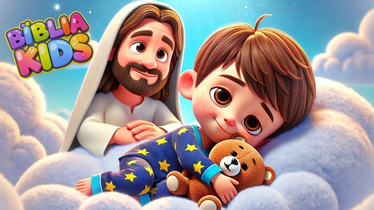Can&ccedil;&atilde;o de Ninar Gospel para Crian&ccedil;as | Hora de Dormir com Jesus | M&uacute;sica Infantil B&iacute;blica!