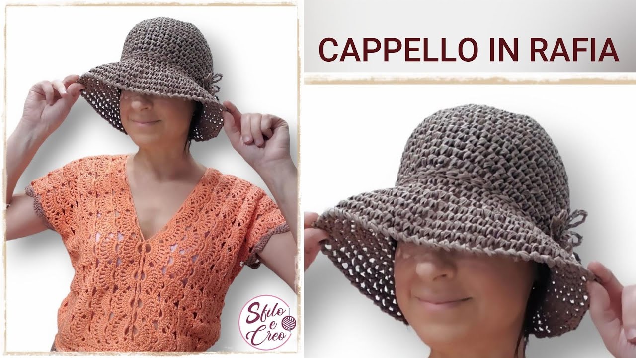 Cappello in rafia