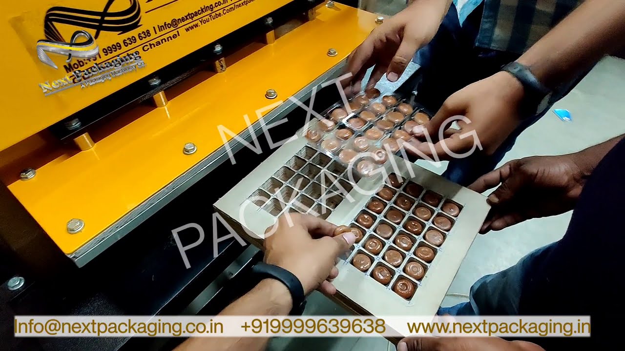 Semi Auto Blister Sealing machine for Chocolates, Tablets  | Aluminum Foil Blister Sealing Machine