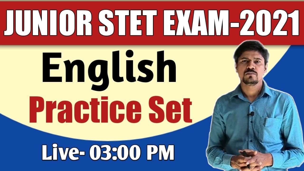 JUNIOR AIDED | STET JUNIOR ENGLISH | ENGLISH PRACTICE SET-1 | junior aided english preparation
