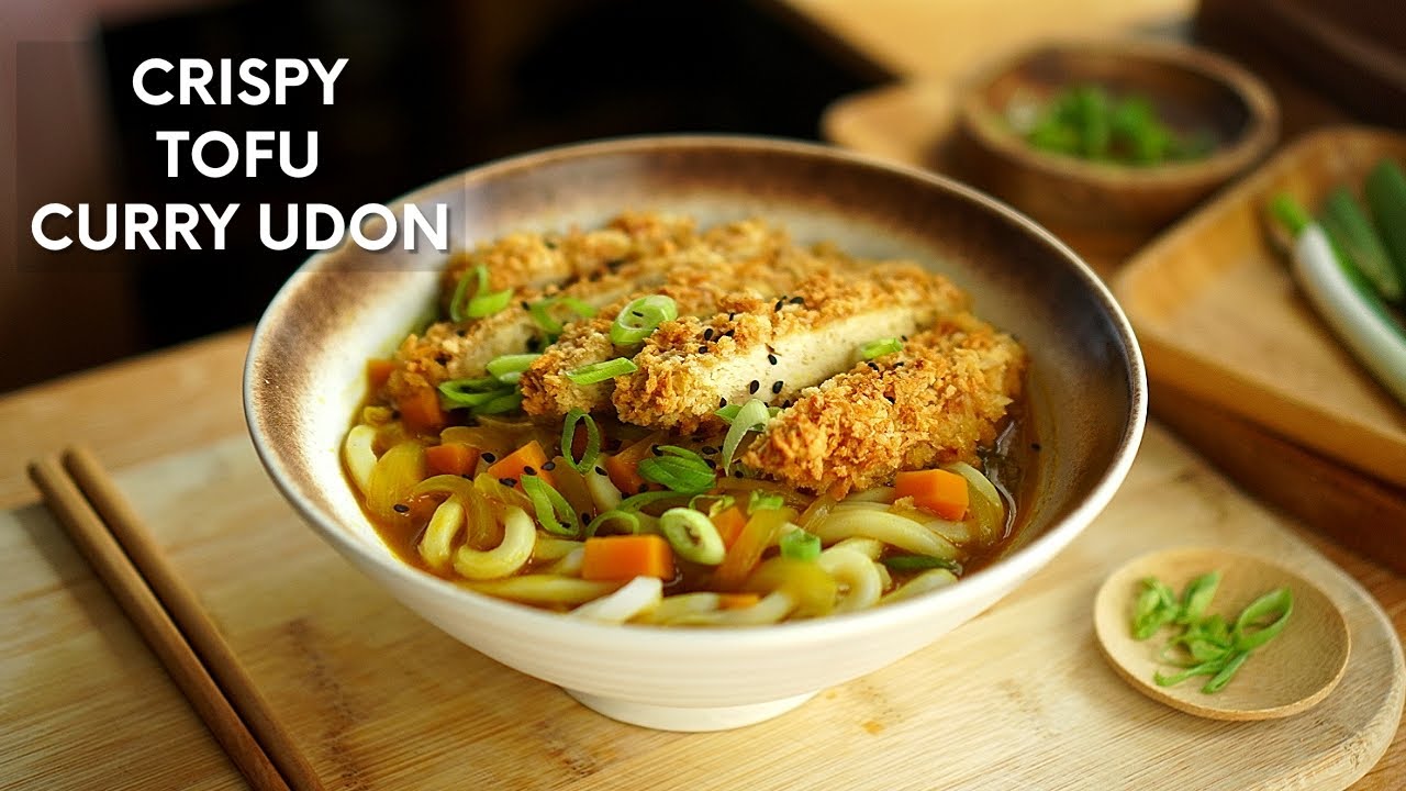 Crispy Tofu Curry Udon Recipe | Vegan and Vegetarian Crispy Tofu Curry Udon Recipe